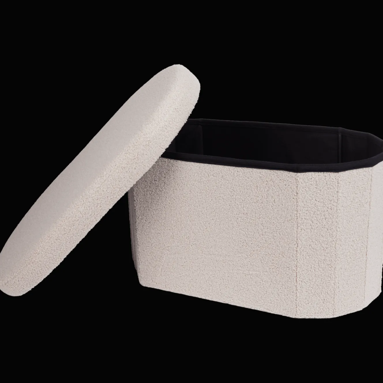 Accessoires Pour La Maison*Action Pouf de rangement en teddy