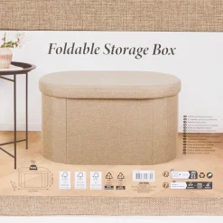 Accessoires Pour La Maison*Action Pouf de rangement en teddy