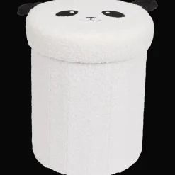 Accessoires Pour La Maison*Action Pouf de rangement pliable en tissu teddy