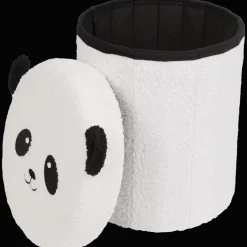 Accessoires Pour La Maison*Action Pouf de rangement pliable en tissu teddy