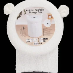 Accessoires Pour La Maison*Action Pouf de rangement pliable en tissu teddy