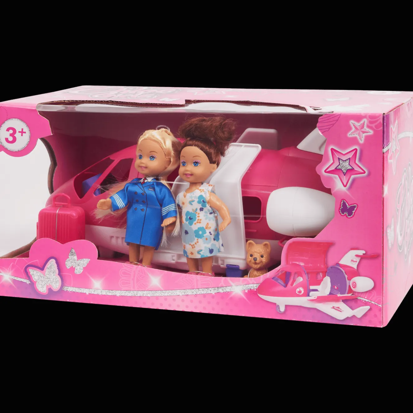 Peluches Et Poupées*Action Poupées avec avion Chloe Girlz