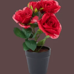 Plantes Et Fleurs Artificielles*Action Rose artificielle en pot