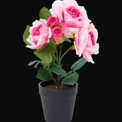 Plantes Et Fleurs Artificielles*Action Rose artificielle en pot
