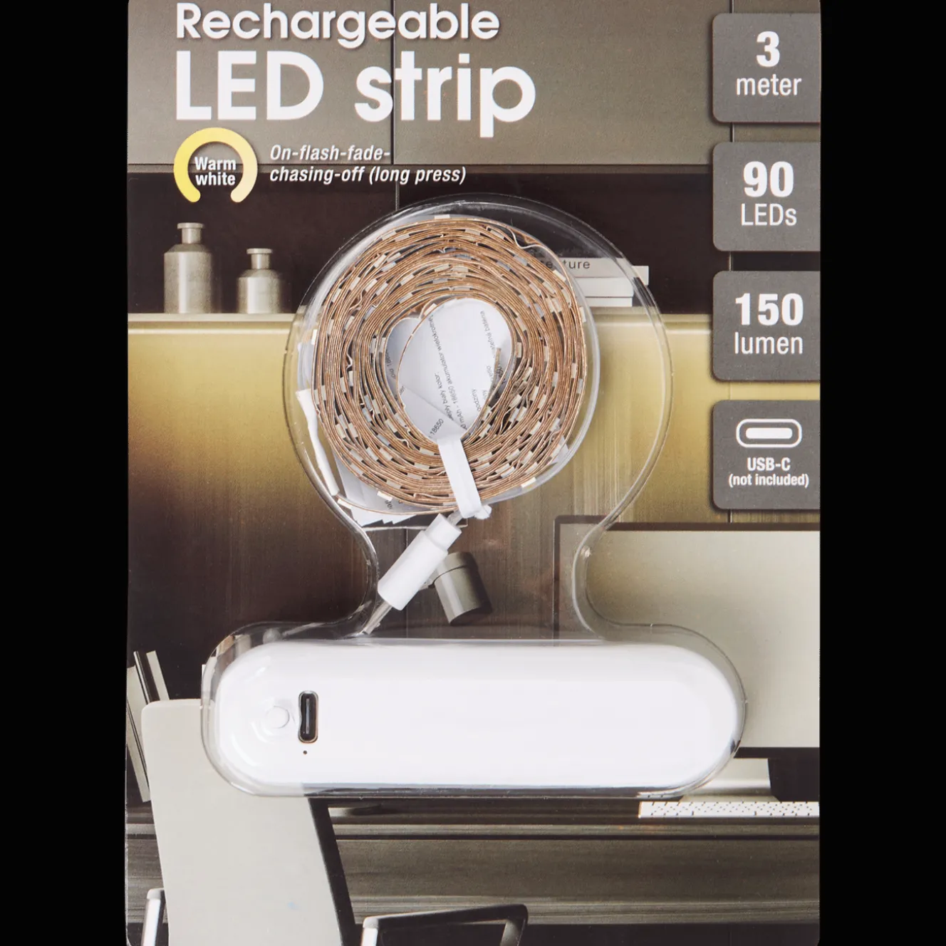 Éclairage*Action Ruban LED rechargeable