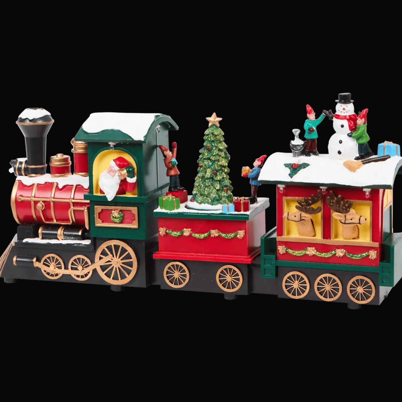 Décoration Saisonnière*Action Scène de Noël train