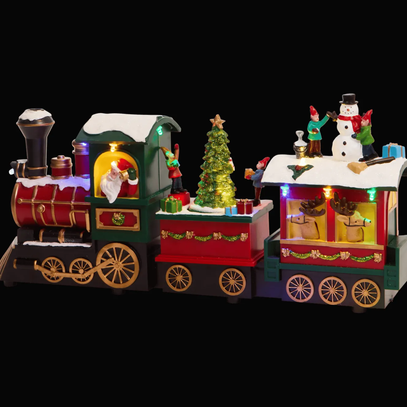 Décoration Saisonnière*Action Scène de Noël train