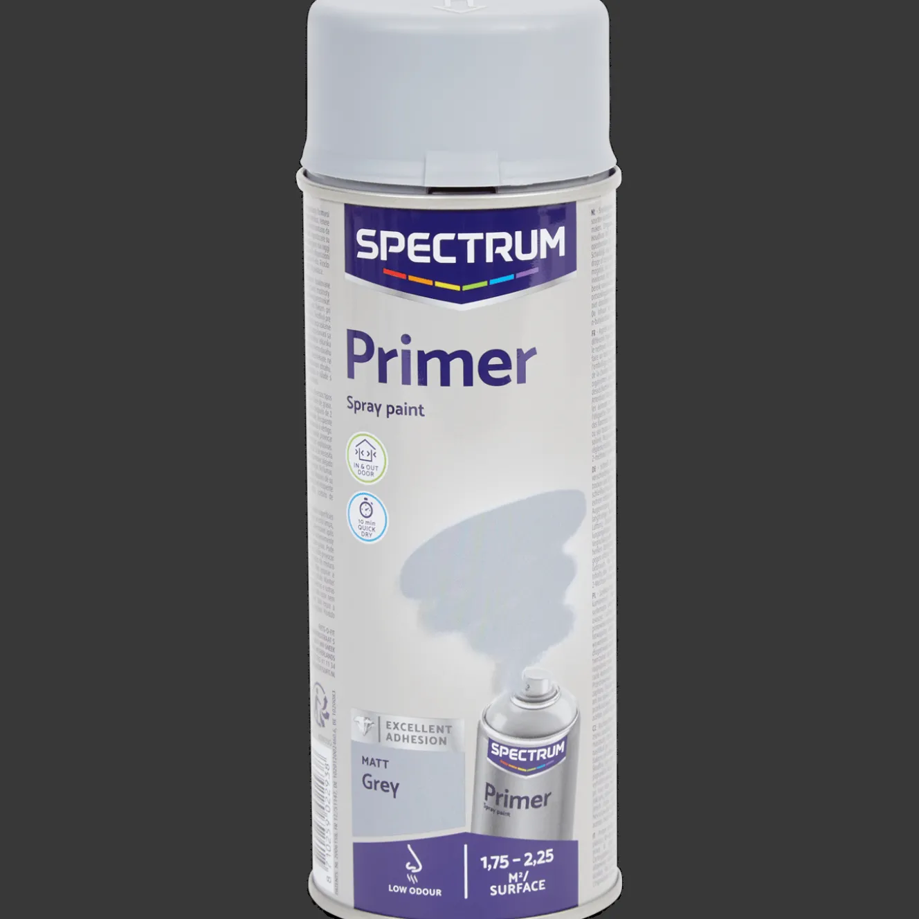 Peinture*Spectrum Sous-couche en aérosol Gris mat