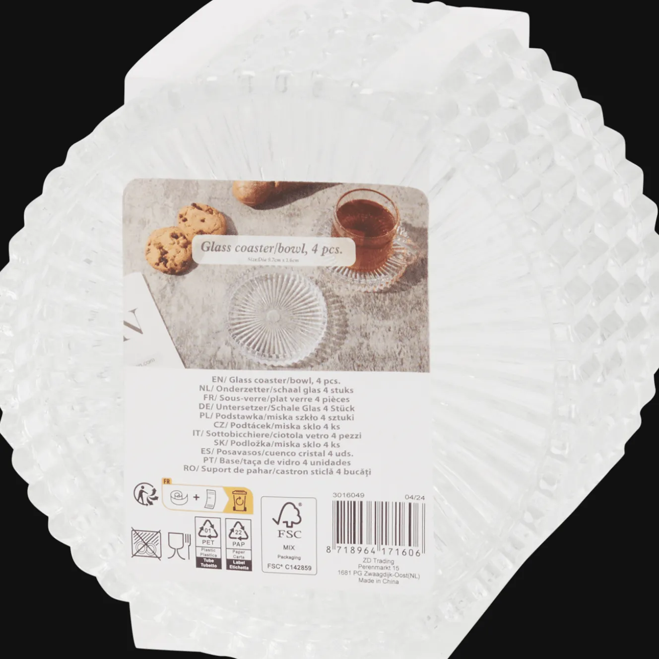 Services*Action Sous-verres en verre