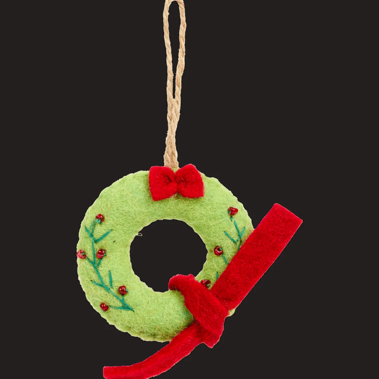 Décoration Saisonnière*Action Suspension de Noël en feutre Home Accents