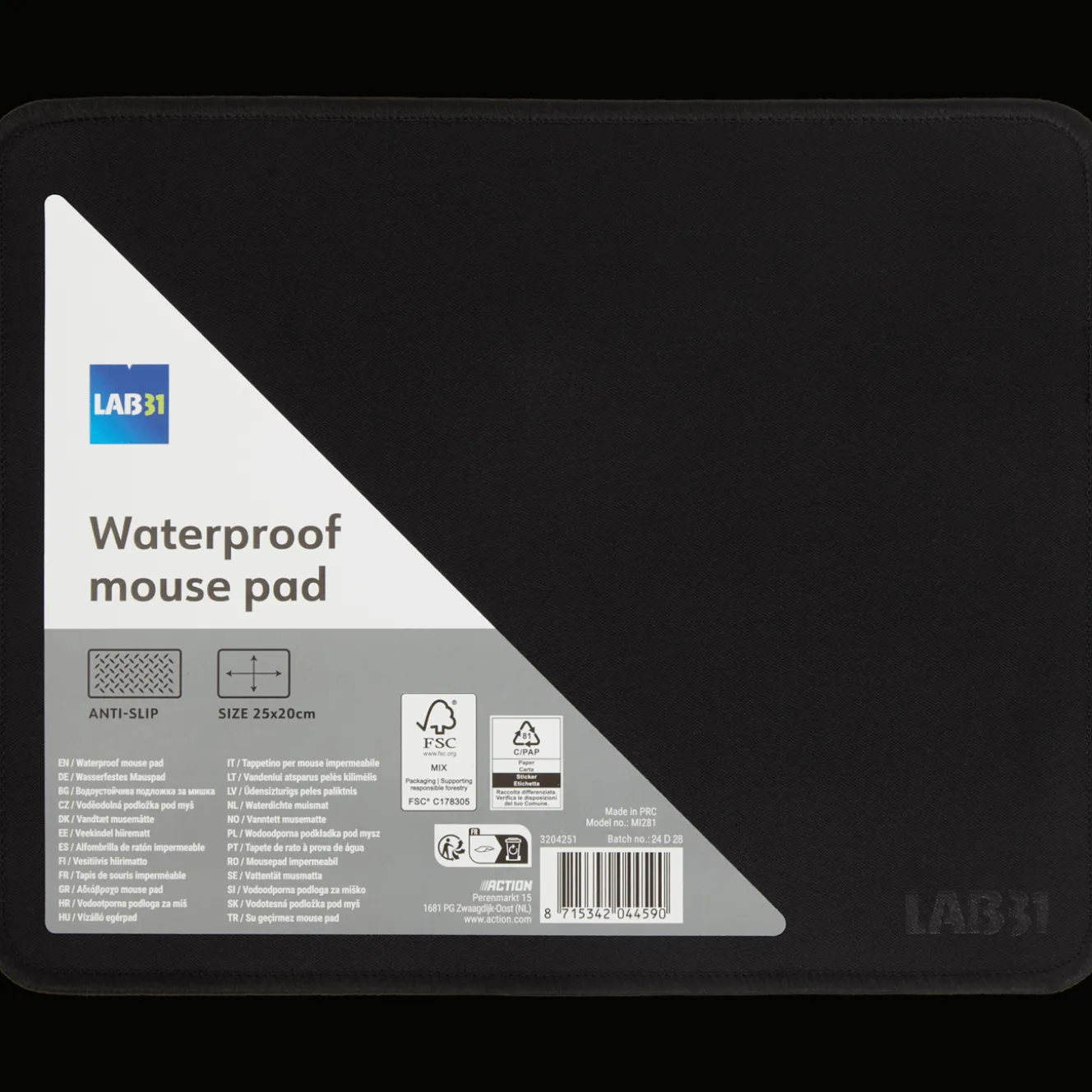 Accessoires Multimédia*Lab31 Tapis de souris imperméable