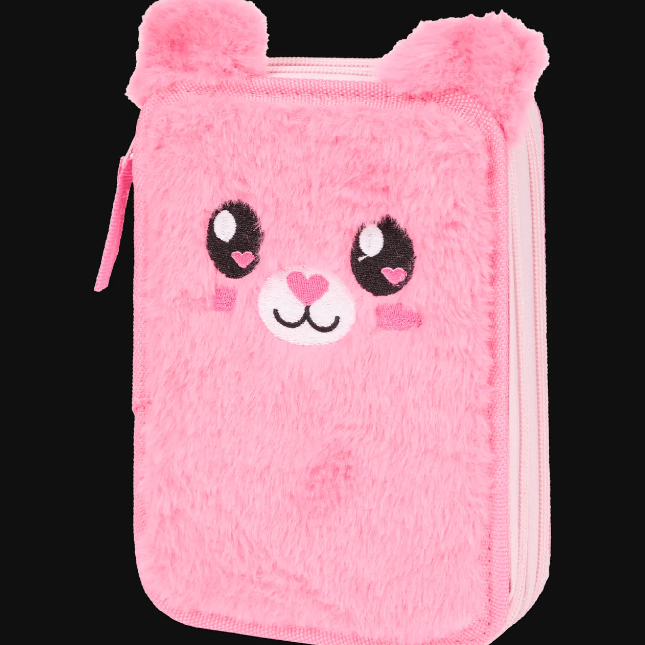 Papeterie*Action Trousse en peluche rembourrée